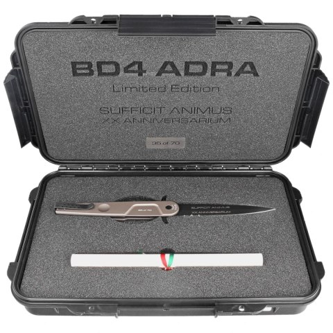 Nóż Extrema Ratio BD4 Adra Contractor LE No 35/70 Tactical Mud Aluminium, Black N690 (04.1000.0498/TM) Extrema Ratio
