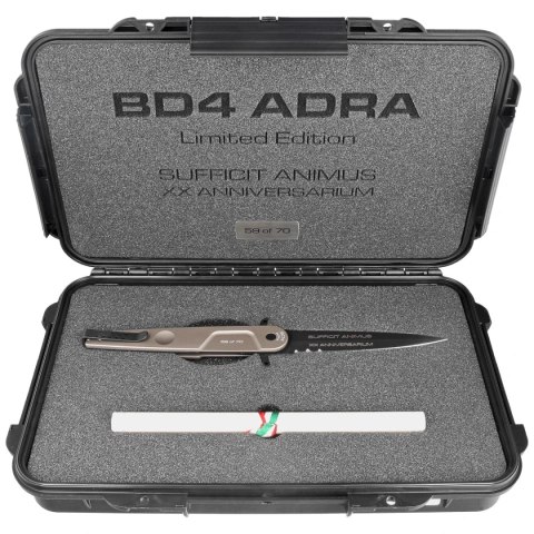 Nóż Extrema Ratio BD4 Adra Contractor LE No 59/70 Tactical Mud Aluminium, Black N690 (04.1000.0498/TM) Extrema Ratio