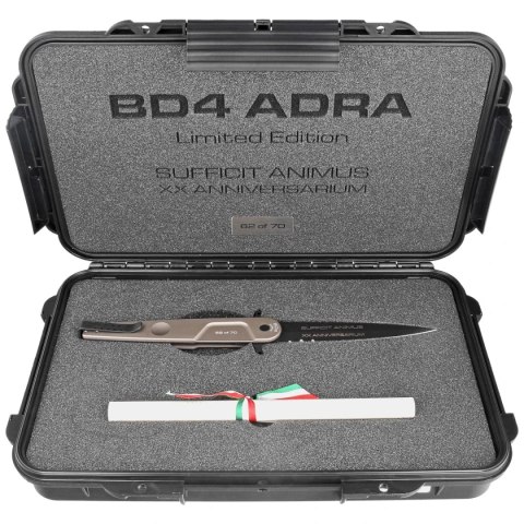 Nóż Extrema Ratio BD4 Adra Contractor LE No 62/70 Tactical Mud Aluminium, Black N690 (04.1000.0498/TM) Extrema Ratio