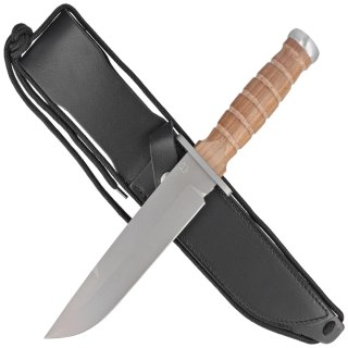 Nóż Fox Defender Walnut Wood, Bead Blasted N690Co (FX-689) FOX