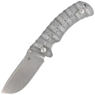 Nóż Fox Pro Hunter Black Yute Micarta, Stonewashed N690Co (FX-130 MBSW) FOX