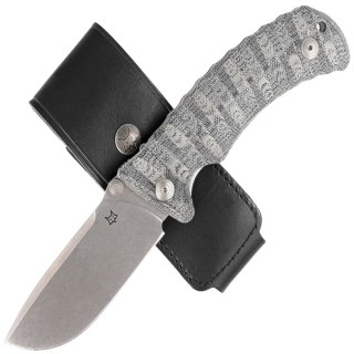 Nóż Fox Pro Hunter Black Yute Micarta, Stonewashed N690Co (FX-130 MBSW) FOX