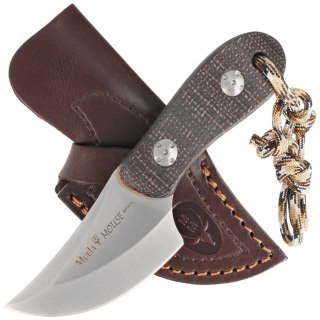 Nóż Muela Mouse-7M Brown Jute Micarta, Satin 14C28N Muela