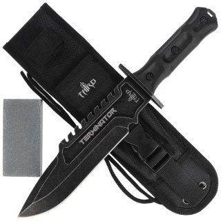 Nóż Third Decor Habitat Terminator Black Rubberized ABS, Stonewashed 420 (H0301) Decor Habitat