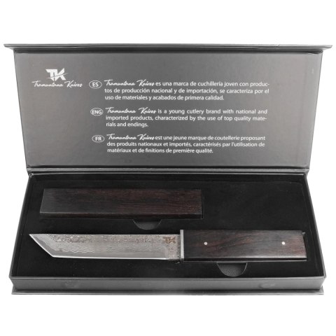 Nóż Tramuntana Decor Habitat Tanto Black Ebony, Damascus (H0077) Decor Habitat