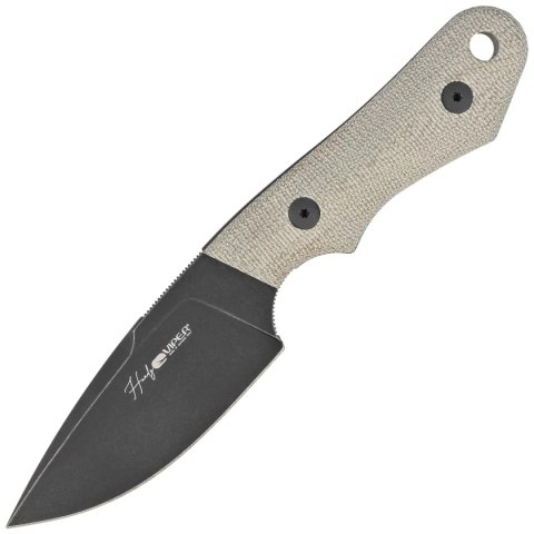 Nóż Viper Handy Green Canvas Micarta, Black Stonewashed MagnaCut by Fabrizio Silvestrelli (VT4042CG) Viper by Tecnocut