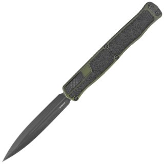 Nóż automatyczny OTF Heretic Cleric II D/E OD Green Aluminium, Black DLC MagnaCut by Tony Marfione Jr. Heretic Knives