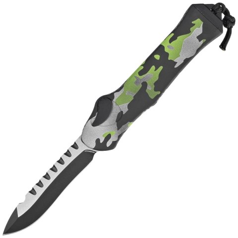 Nóż automatyczny OTF Heretic Hydra R/E Heretic Camo Aluminium, Black/Satin MagnaCut by Tony Marfione Jr. Heretic Knives