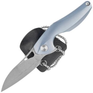 Nóż na szyję Bestech The Reticulan Blue Titanium, Damascus by Elijah Isham (BT1810H) Bestech Knives