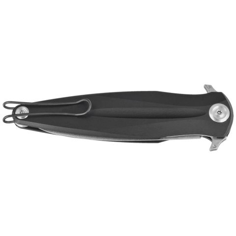 Nóż składany ANV Z400 BB Black Aluminium, Stonewashed Sleipner (ANVZ400-014) ANV - Acta Non Verba Knives