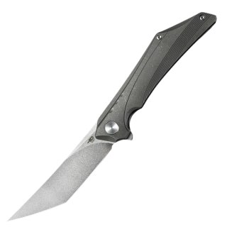 Nóż składany Bestech Kamoza Dark Grey/Titanium, Stonewashed M390 by Kombou (BT1911A) Bestech Knives