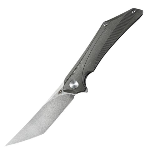 Nóż składany Bestech Kamoza Dark Grey/Titanium, Stonewashed M390 by Kombou (BT1911A) Bestech Knives