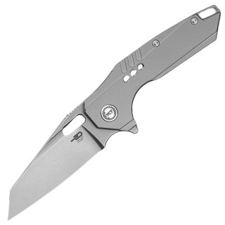 Nóż składany Bestech Nyxie 3 Grey Titanium, Bead Blasted / Stonewashed CPM S35VN by Todd Knife and Tool (BT2308A) Bestech Knives