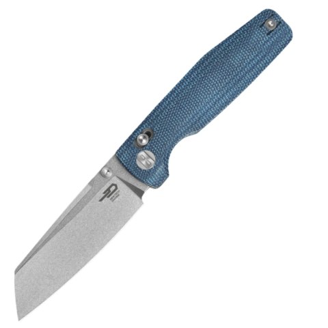 Nóż składany Bestech Slasher Blue Micarta, Stonewashed D2 (BG56C-1) Bestech Knives