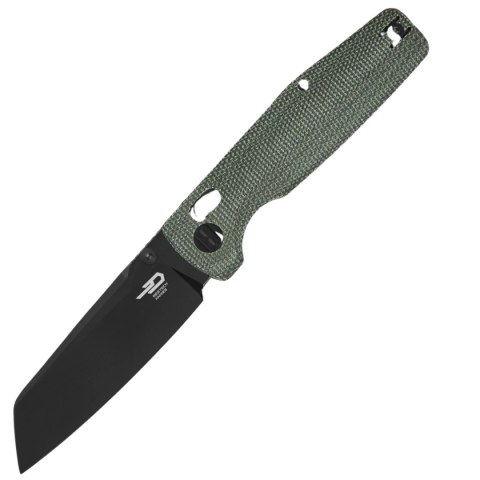 Nóż składany Bestech Slasher Green Micarta, Black Stonewashed D2 (BG56B-2) Bestech Knives