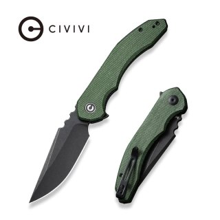 Nóż składany Civivi Bluetick Green Canvas Micarta, Black Stonewashed 14C28N by Bryan Montalvo (C23050-3) Civivi by WE Knife