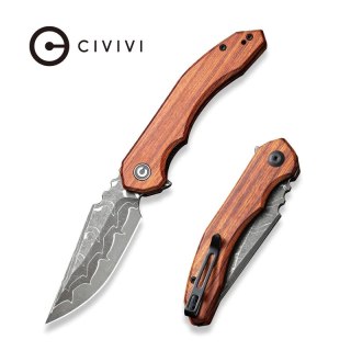 Nóż składany Civivi Bluetick Guibourtia Wood, Damascus by Bryan Montalvo (C23050-DS1) Civivi by WE Knife