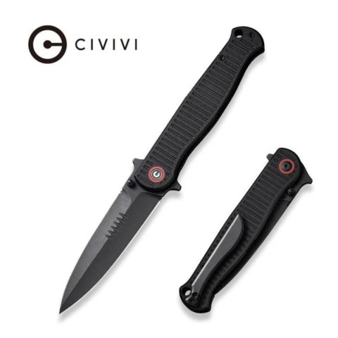 Nóż składany Civivi RS71 Black G10, Black Stonewashed Nitro-V by Robert Saniscalchi (C23025-2) Civivi by WE Knife