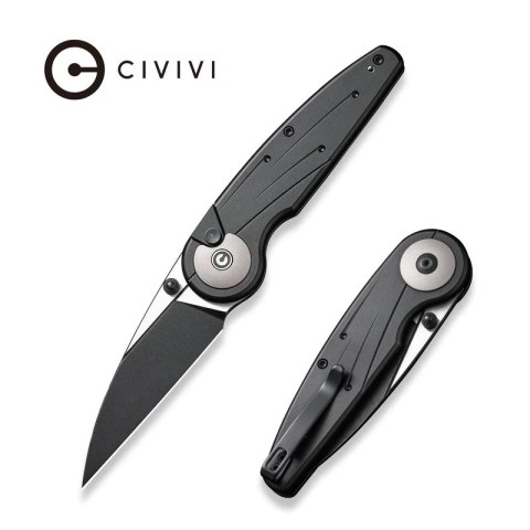 Nóż składany Civivi Starflare Black Aluminium, Black Stonewashed/Satin Nitro-V (C23052-1) Civivi by WE Knife