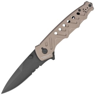 Nóż składany Extrema Ratio Caimano Nero N.A. Tactical Mud Aluminium, Black MIL-C N690 (04.1000.0166/BLK/TM) Extrema Ratio