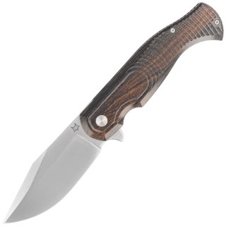 Nóż składany Fox Eastwood Tiger Ziricote Wood, Satin CPM S90V by Gudy Van Poppel (FX-524 ZW) FOX