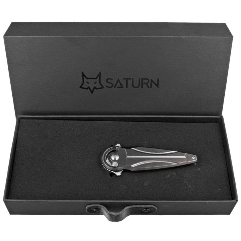 Nóż składany Fox Saturn Black Titanium, Satin M390 by Denis Simonutti (FX-551 TI) FOX