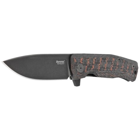 Nóż składany LionSteel Myto Snake Skin Fat Carbon, Old Black MagnaCut by Molletta (MT01 MC SS) LionSteel
