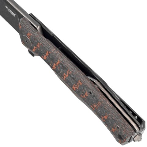 Nóż składany LionSteel Myto Snake Skin Fat Carbon, Old Black MagnaCut by Molletta (MT01 MC SS) LionSteel