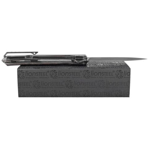 Nóż składany LionSteel Myto Snake Skin Fat Carbon, Old Black MagnaCut by Molletta (MT01 MC SS) LionSteel