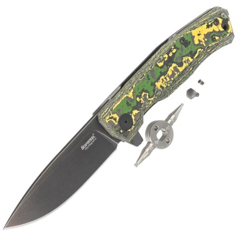 Nóż składany LionSteel Myto Toxic Storm Fat Carbon, Old Black MagnaCut by Molletta (MT01 MC TS) LionSteel