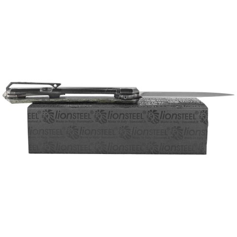 Nóż składany LionSteel Myto Toxic Storm Fat Carbon, Old Black MagnaCut by Molletta (MT01 MC TS) LionSteel