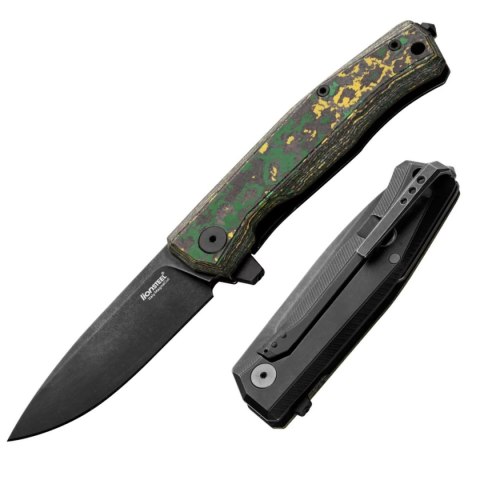 Nóż składany LionSteel Myto Toxic Storm Fat Carbon, Old Black MagnaCut by Molletta (MT01 MC TS) LionSteel