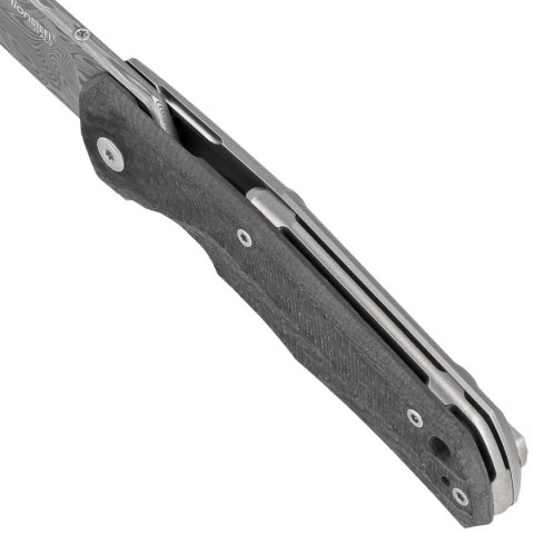 Nóż składany LionSteel T.R.E. Titanium/Carbon Fiber, Thor Damasteel Damascus by Molletta (TRE DT FC) LionSteel