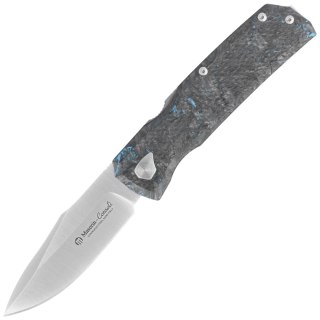 Nóż składany Maserin 502 Power Black/Blue FatCarbon, Satin N690 by Sergio Consoli (502/B) Maserin s.n.c.