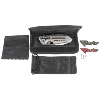 Nóż składany Reate T6000 Gray Titanium, Satin M390 by Alvin Lee Reate Knives