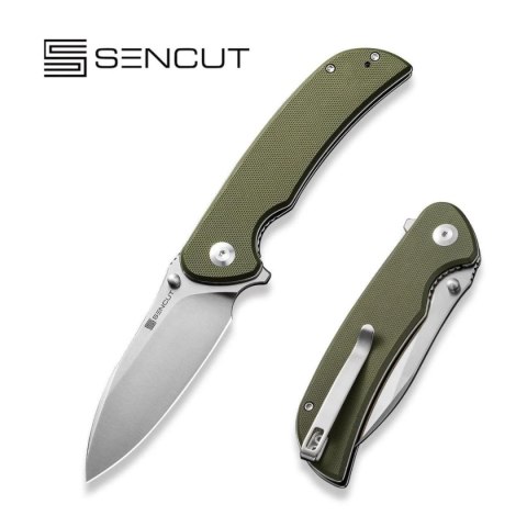 Nóż składany Sencut Borzam OD Green G10, Satin 9Cr18MoV (S23077-1) Sencut by We Knife