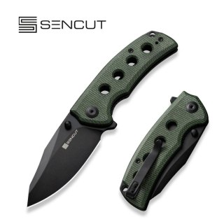 Nóż składany Sencut Excalis Green Canvas Micarta, Black 9Cr18MoV (S23068-3) Sencut by We Knife