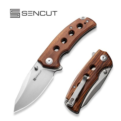 Nóż składany Sencut Excalis Guibourtia Wood, Satin 9Cr18MoV Knife (S23068-4) Sencut by We Knife