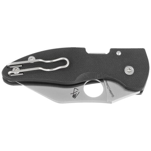 Nóż składany Spyderco MicroJimbo Black G10, Satin CPM S30V Plain by Michael Janich (C264GP) Spyderco Inc.