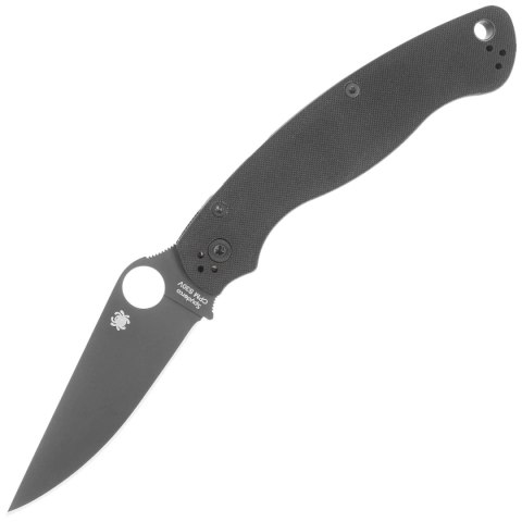 Nóż składany Spyderco Military 2 Black G10, Black DLC CPM S30V by Sal, Eric Glesser (C36GPBK2) Spyderco Inc.