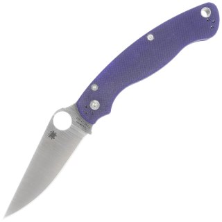 Nóż składany Spyderco Military 2 Dark Blue G10, Satin CPM S110V by Sal, Eric Glesser (C36GPDBL2) Spyderco Inc.