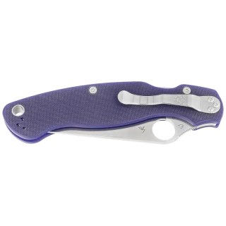 Nóż składany Spyderco Military 2 Dark Blue G10, Satin CPM S110V by Sal, Eric Glesser (C36GPDBL2) Spyderco Inc.