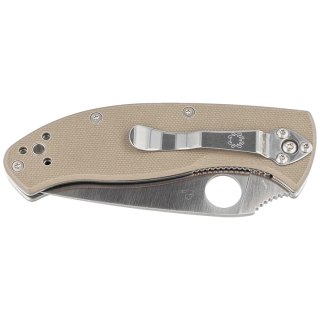 Nóż składany Spyderco Tenacious Brown G10, Satin CPM-M4 Combi by Eric Glesser (C122GBNM4PS) Spyderco Inc.