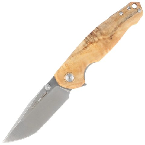 Nóż składany Viper Katla Flammed Poplar Wood, Satin M390 by Jesper Voxnæs (V5985PI) Viper by Tecnocut