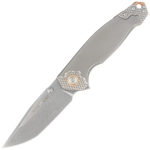 Nóż składany Viper Katla Grey Titanium 3D, Stonewashed M390 by Jesper Voxnæs (V5982TI3D) Viper by Tecnocut