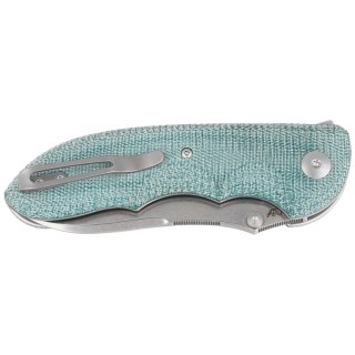 Nóż składany Viper Moon Teal Green Canvas Micarta, Stonewashed MagnaCut by Fabrizio Silvestrelli (V6010TE) Viper by Tecnocut