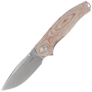 Nóż składany Viper Vale Natural Canvas Micarta, Stonewashed MagnaCut by Jesper Voxnæs (V6006CN) Viper by Tecnocut