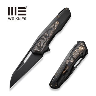 Nóż składany WE Knife Falcaria Black Titanium/Copper Carbon Fiber, Black Stonewashed CPM 20CV by Maciej Torbé (WE23012B-2) WE Knife