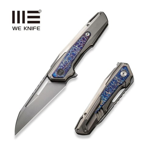 Nóż składany WE Knife Falcaria Polished/Flamed Titanium, Polished Bead Blasted CPM 20CV by Maciej Torbé (WE23012B-1) WE Knife