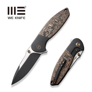 Nóż składany WE Knife Nitro OG Black Titanium/Copper Carbon Fiber, Black Stonewashed/Satin CPM 20CV by Peter Carey (WE23035-2) WE Knife